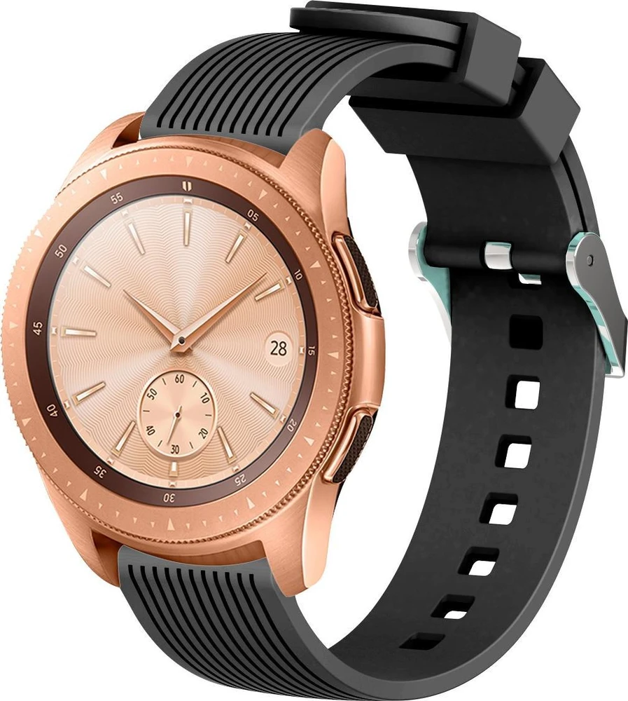 Devia apyrankė Deluxe Sport Samsung Galaxy Watch 3 45mm / Galaxy Watch 46 mm / Gear S3 Frontier / Gear S3 Classic (22mm) juodos spalvos