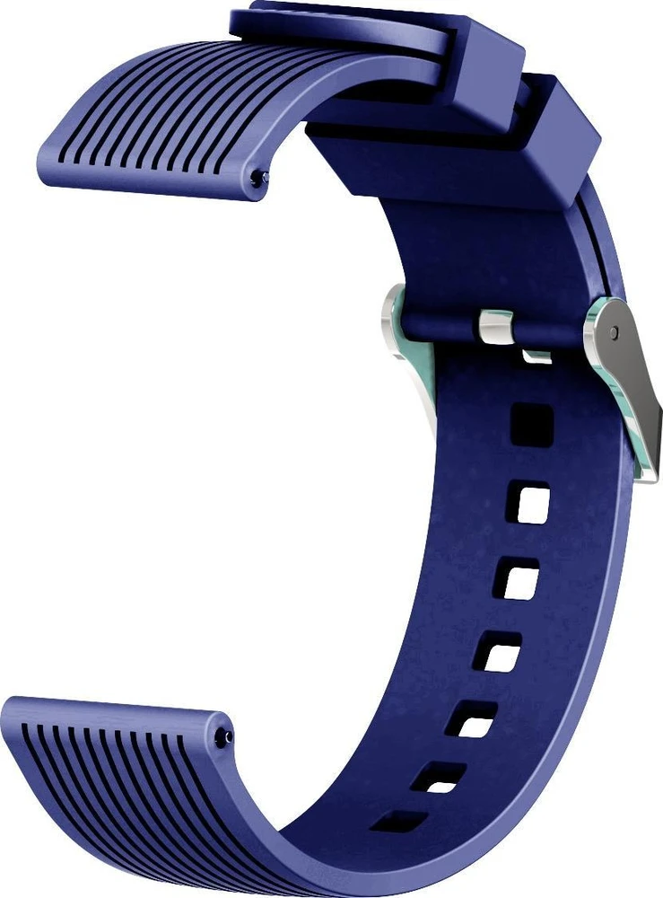 Devia apyrankė Deluxe Sport, skirta Samsung Galaxy Watch 42 mm / Watch 3 41mm / Watch 4 40 ir 44 mm / Watch 5 40 ir 44 mm / Watch 6 40 ir 44 mm (20mm), tamsiai mėlyna