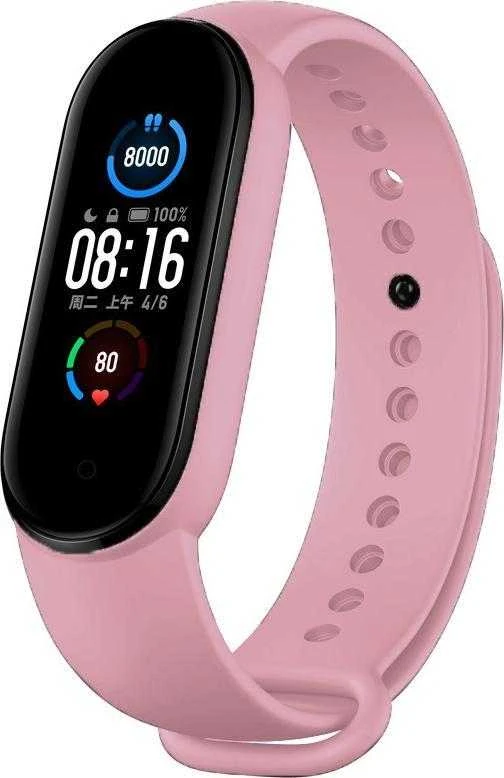 Išmaniosios apyrankės Xiaomi Mi Band 5/6 dirželis, Rožinės spalvos