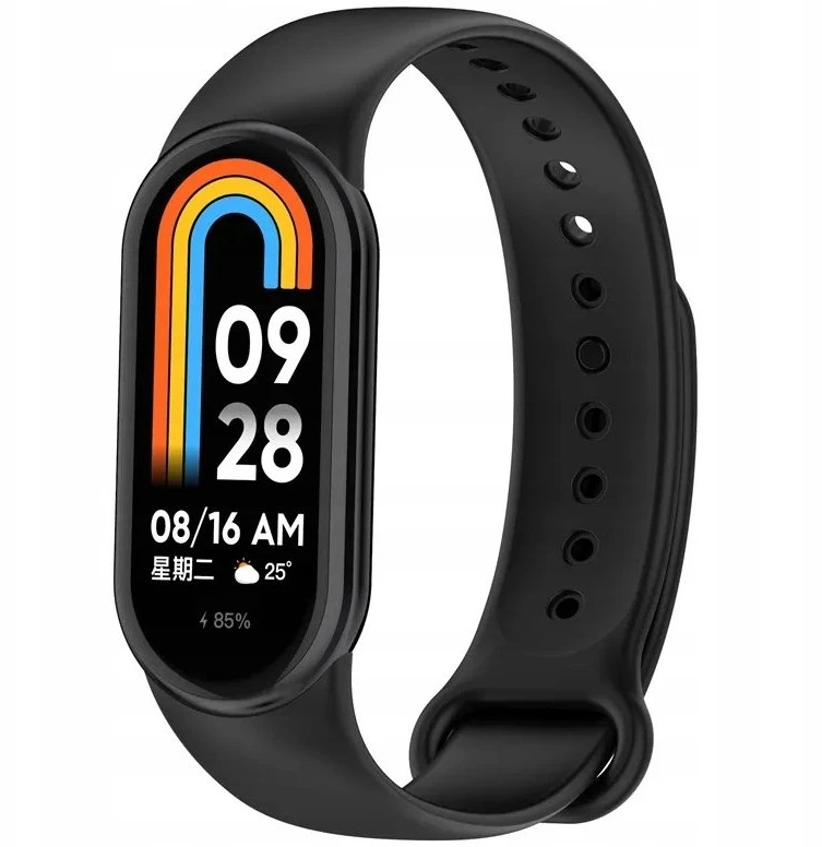 Devia apyrankė Deluxe Sport, skirta Xiaomi Mi Band 8 / Mi Band 9, juoda