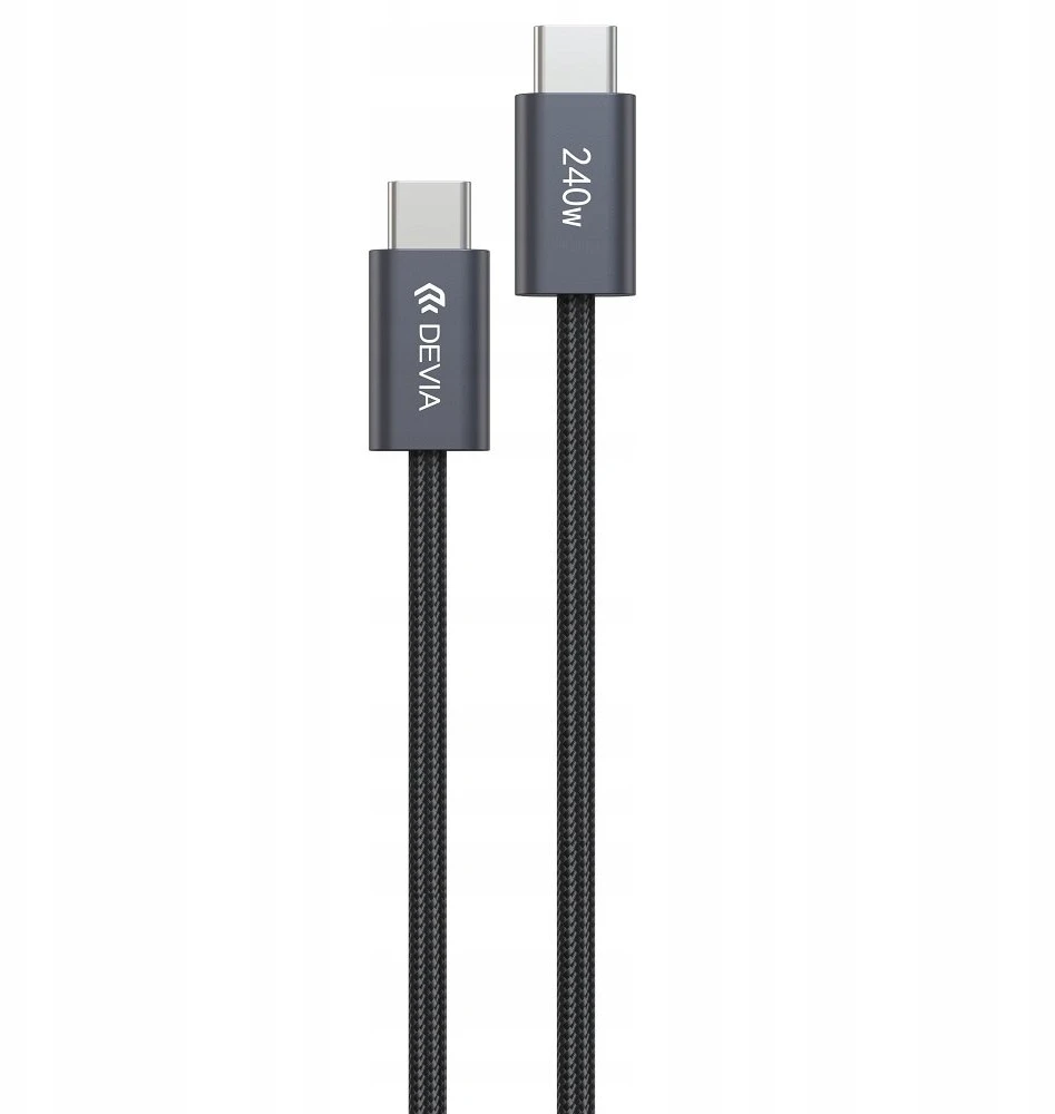 "Devia" kabelis Extreme EC652 PD USB-C - USB-C 2,0 m 240W juodas