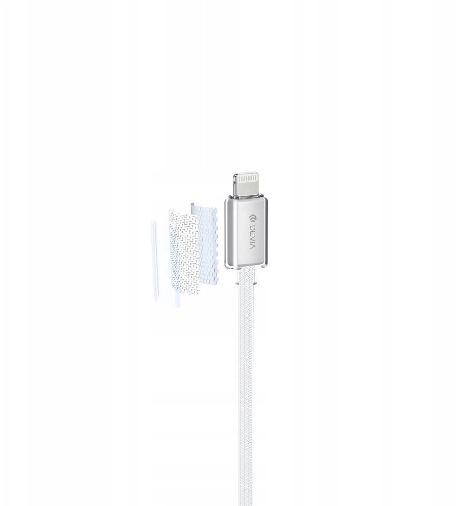 Devia kabelis Extreme EC654 PD USB-C - Lightning 1,5 m 27W 3A baltos spalvos