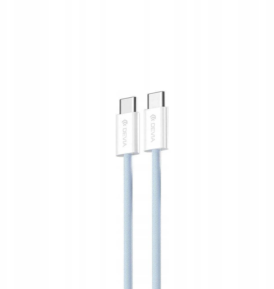 Devia kabelis Smart EC325 PD USB-C - USB-C 1,0 m 60W 3A mėlynos spalvos