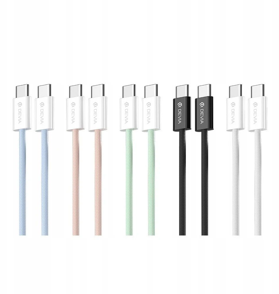 Devia kabelis Smart EC325 PD USB-C - USB-C 1,0 m 60W 3A mėlynos spalvos