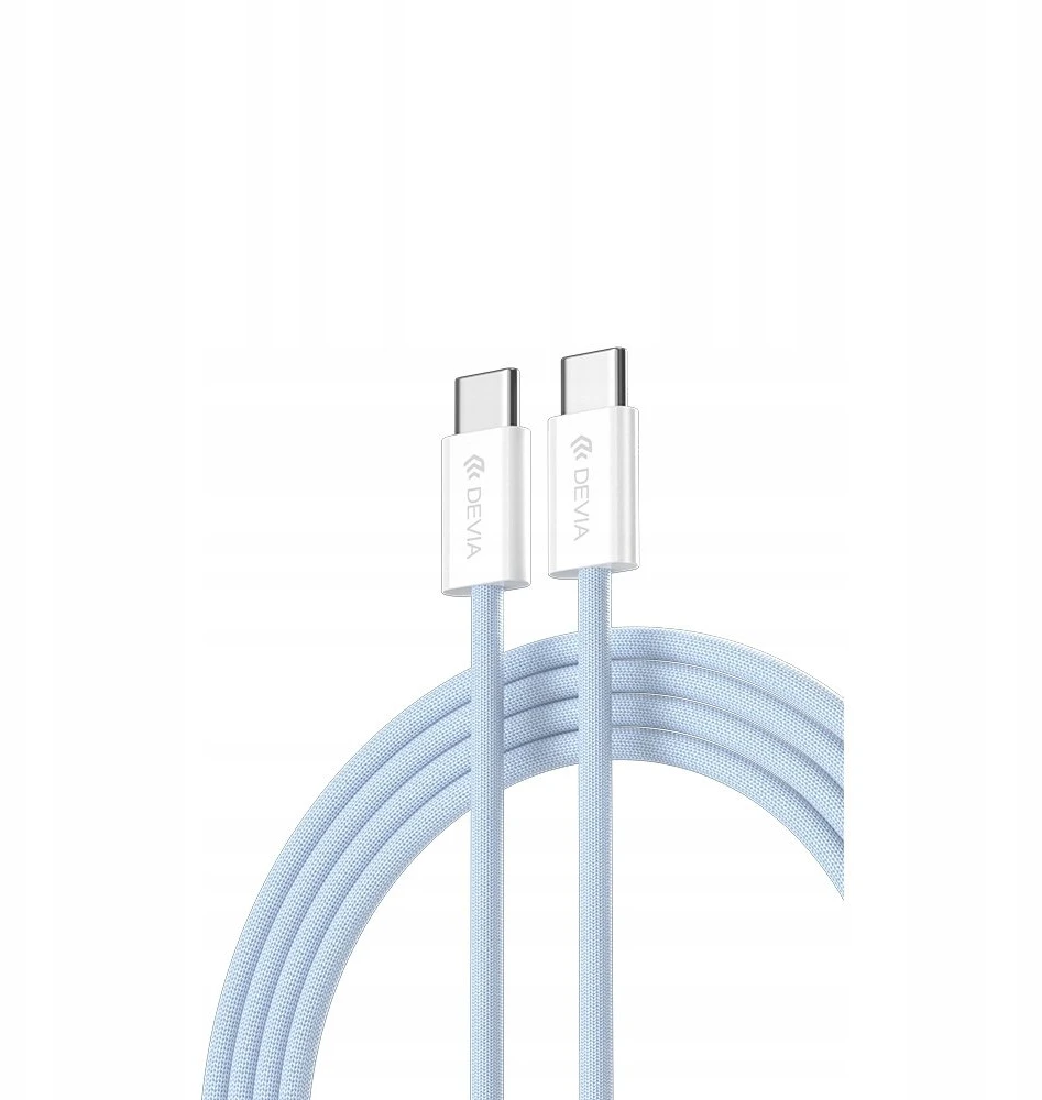 Devia kabelis Smart EC325 PD USB-C - USB-C 1,0 m 60W 3A mėlynos spalvos