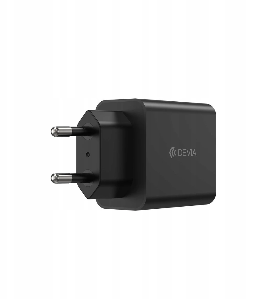 Devia sieninis įkroviklis Rocket PD 45W 1x USB-C baltas + laidas USB-C – USB-C