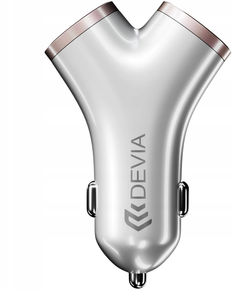 Devia automobilinis įkroviklis Extreme Metal PD 48W 2x USB 2x USB-C sidabrinis