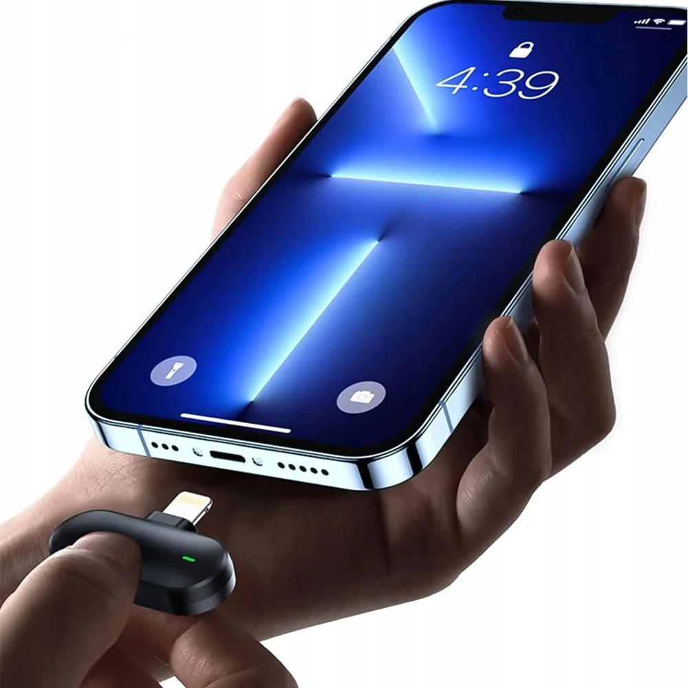 Devia mikrofonas išmaniesiems telefonams Kintone Lightning belaidis 2in1 juodas