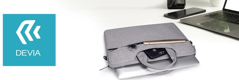 Devia nešiojamojo kompiuterio krepšys / MacBook krepšys Justyle 15,4” pilkas