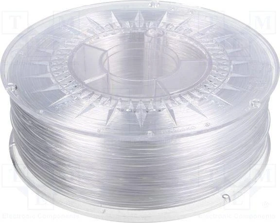 Skaidrus PET-G 1.75mm 3D plastikas ant ritės