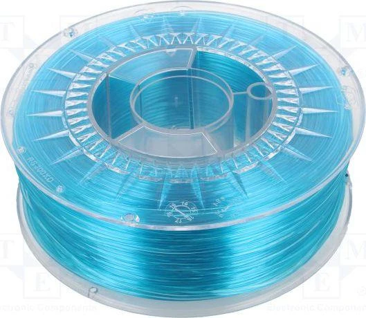 PET-G 1.75mm skaidri mėlyna ritė 1kg
