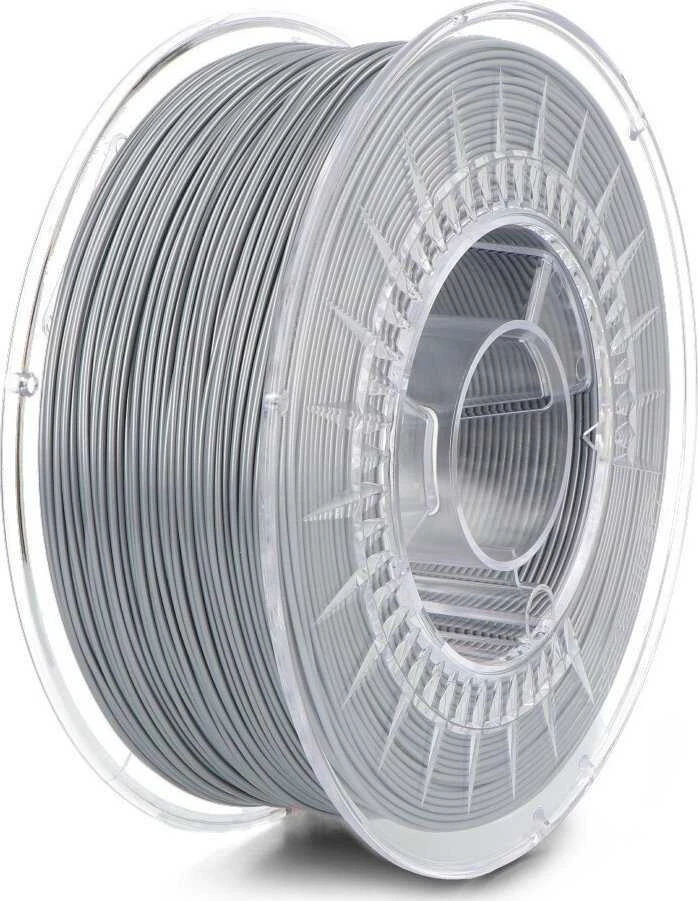 PETG 1.75mm aliuminio spalvos gija sritėje