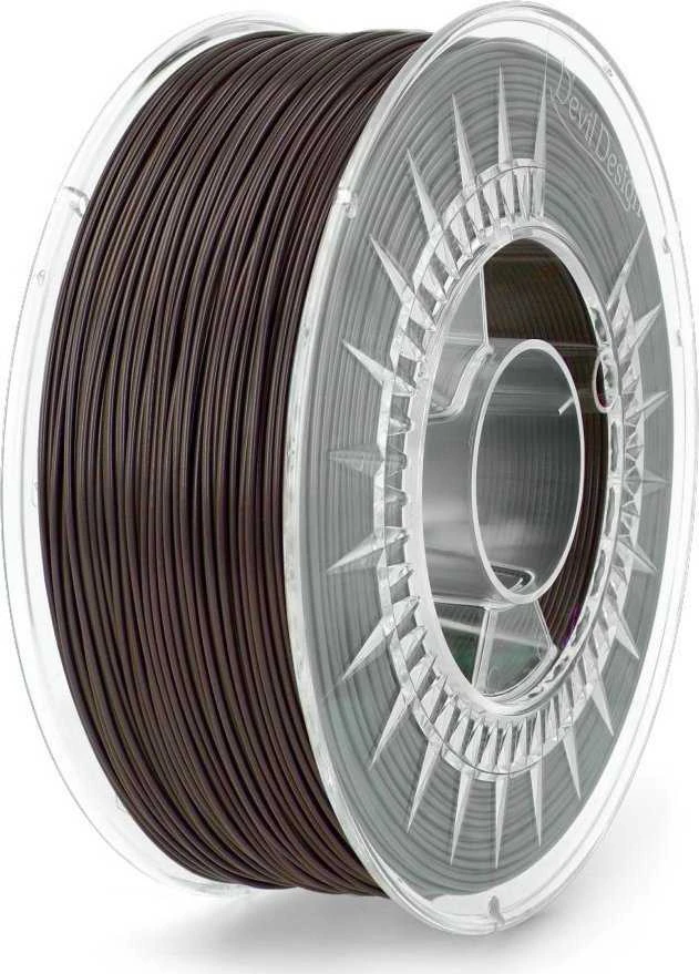 Devil Design PLA 1.75mm tamsiai rudas gijos ritinys