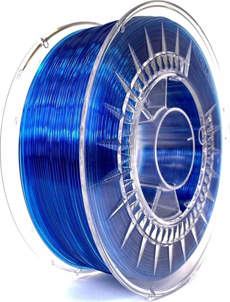 PET-G gija, 1.75mm, skaidriai mėlyna ritė