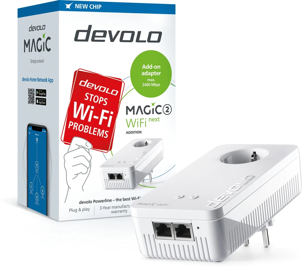 Maitinimo tinklo adapteris Devolo Magic 2 WiFi Next, Powerline