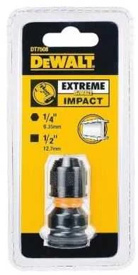 DEWALT ADAPTER DO ZAKRĘTAREK UDAROWYCH 1/4" NA NASADKI 1/2"