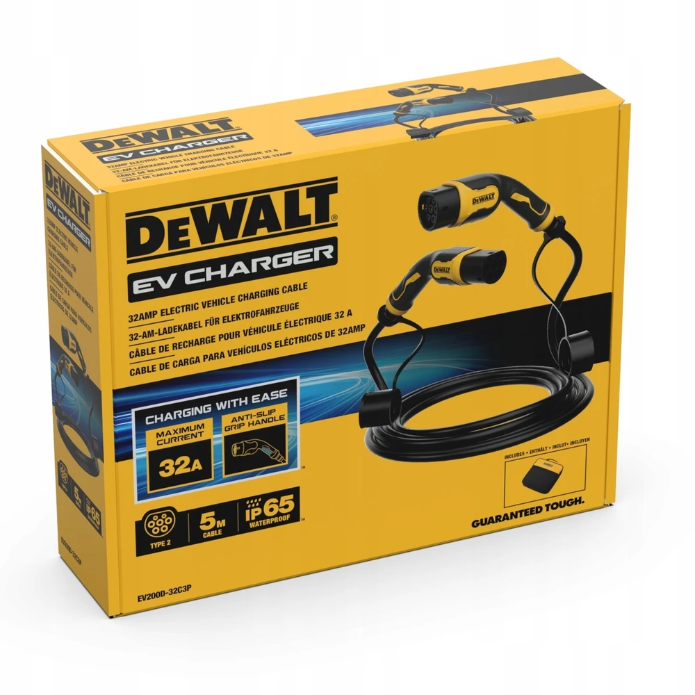Dewalt EV įkrovimo laido pakuotė