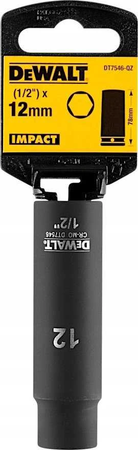 Dewalt nasadka 12mm 1/2c smūgio lizdas gylio