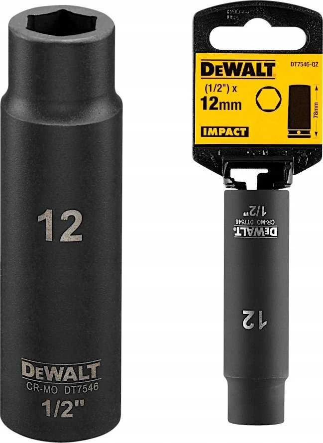 Dewalt nasadka 12mm 1/2c smūgio lizdas gylio