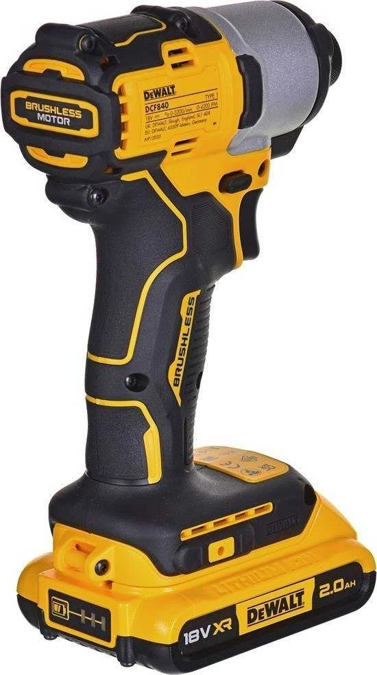 Smūginis suktuvas DeWalt DCF840D2T; 18 V; 2x2,0 Ah akum.