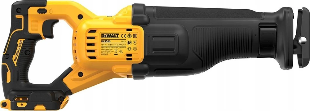 Akumuliatorinis tiesinis pjūklas DeWalt DCS386H2T-QW; 18 V; 2x5,0 Ah akum.