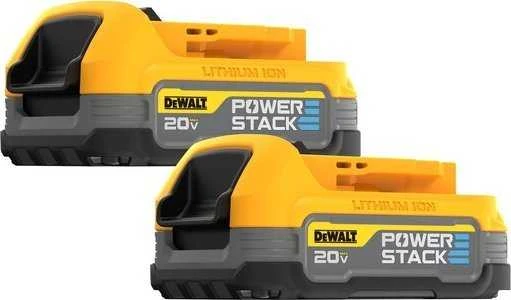 DeWalt 2 baterijų komplektas PowerStack 18V Li-Ion 1,7Ah DeWALT [DCBP034E2-XJ]