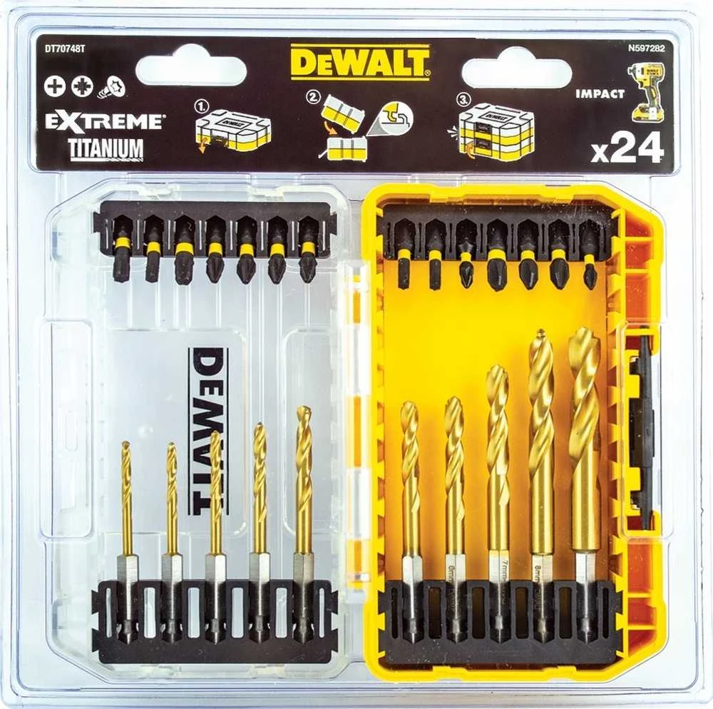 Dewalt grąžtas 24cz flextorq gręžimo rinkinys