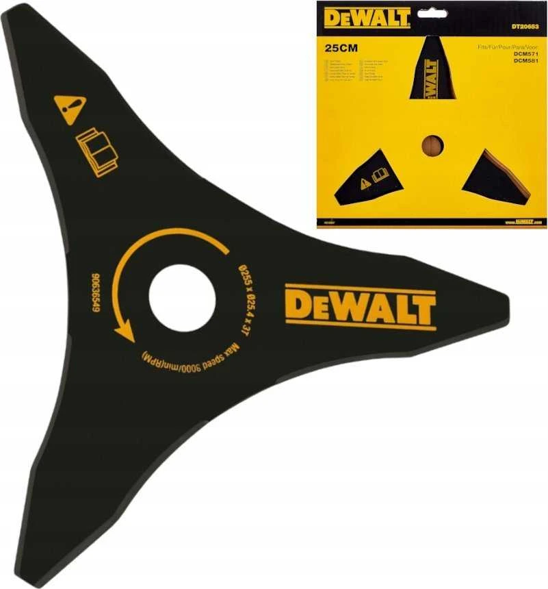 Grąžtas 3 ašmenų pjovimo peilis DeWalt DT20653-QZ; 255x25,4x3 mm