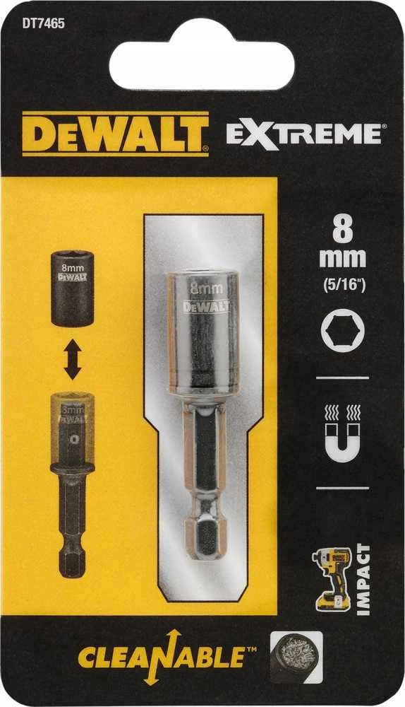 Dewalt magnetinis sukimo galvučių laikiklis su 8mm galvute, valomas DT7465