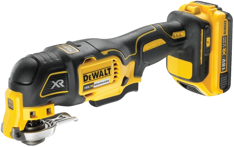 Dewalt Akumuliatorinis universalus švytuoklinis įrankis Multi-Tool 18V 2,0Ah XR + priedai - DCS355D2