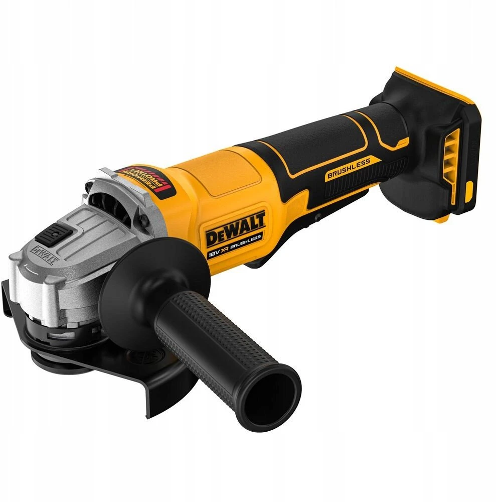 DEWALT KAMPINIS ŠLIFUOKLIS 125mm 18V DCG408N BL SU MENTELINIU JUNGIKLIU