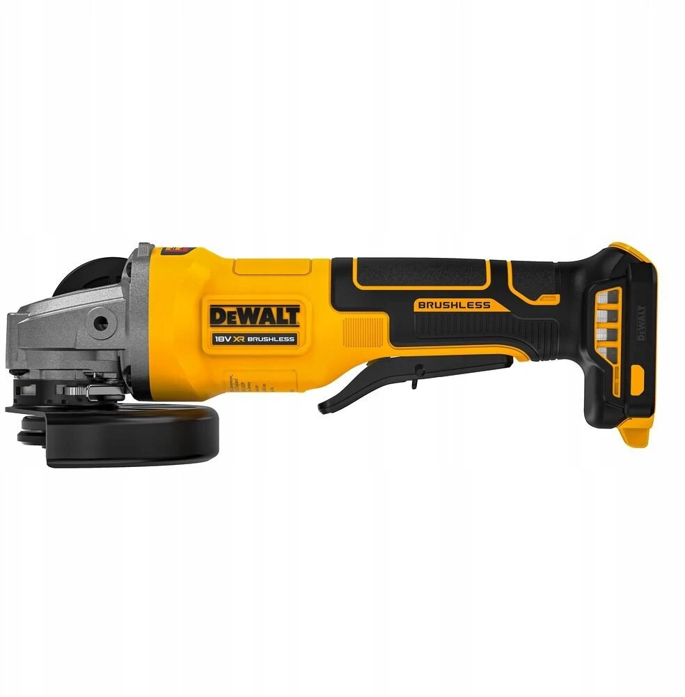 DEWALT KAMPINIS ŠLIFUOKLIS 125mm 18V DCG408N BL SU MENTELINIU JUNGIKLIU
