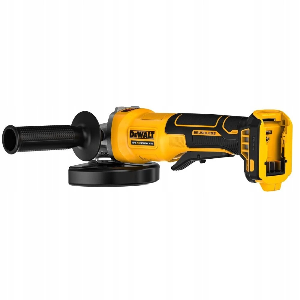 DEWALT KAMPINIS ŠLIFUOKLIS 125mm 18V DCG408N BL SU MENTELINIU JUNGIKLIU