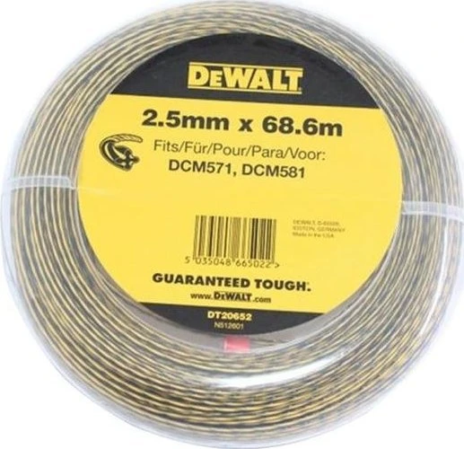 DEWALT ŻYŁKA DO KOSY 2,5mm 68,8m
