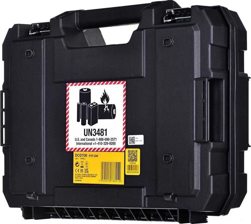 Suktuvas-gręžtuvas DeWalt DCD708P3T-QW; 18 V; 3x5,0 Ah akum.