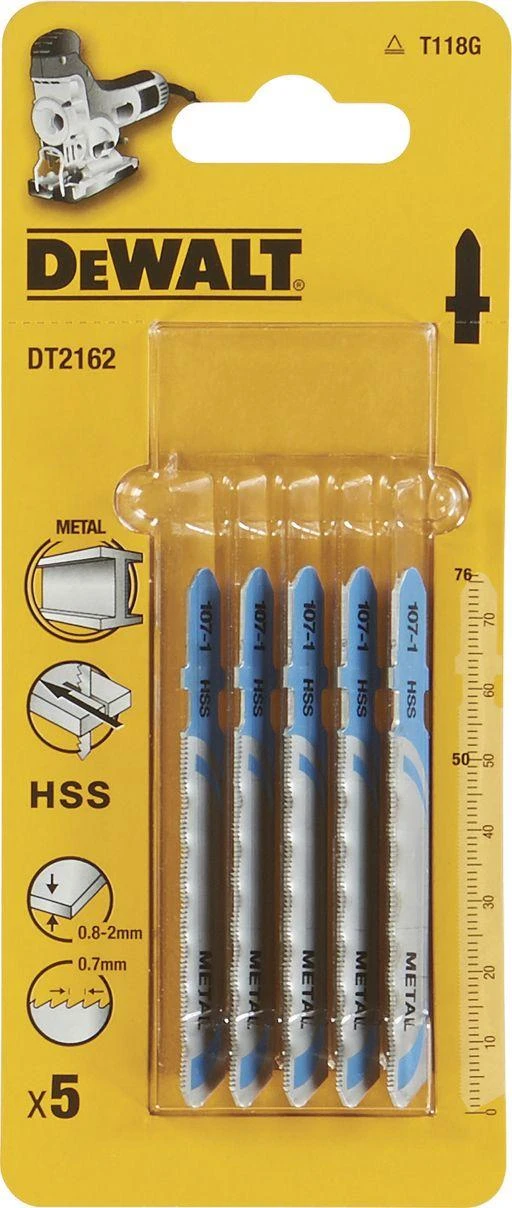 DEWALT BRZESZCZOT DO WYRZYNARKI 76x07mm DT2162-QZ METAL/5szt.