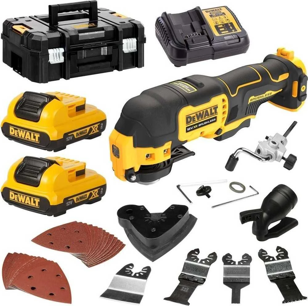 De Walt Daugiafunkcinis įrankis DeWalt DCS353D2-QW; 12 V; 2x2,0 Ah akum.