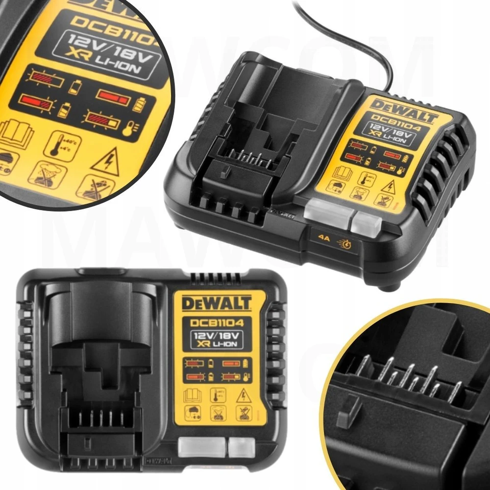Dewalt Daugiafunkcinis įkroviklis DCB1104 12/18V