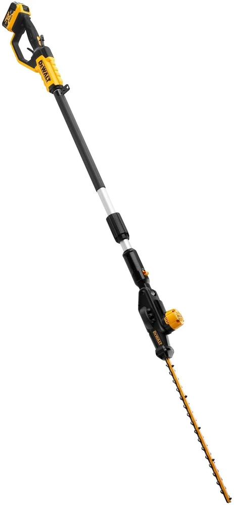 DEWALT akumuliatorinės gyvatvorių žirklės ilgu kotu DCMPH566P1 18V 55cm 1x5,0Ah