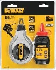 Linijų žymėjimo kreida rinkinys DeWalt DWHT47408; 30 m