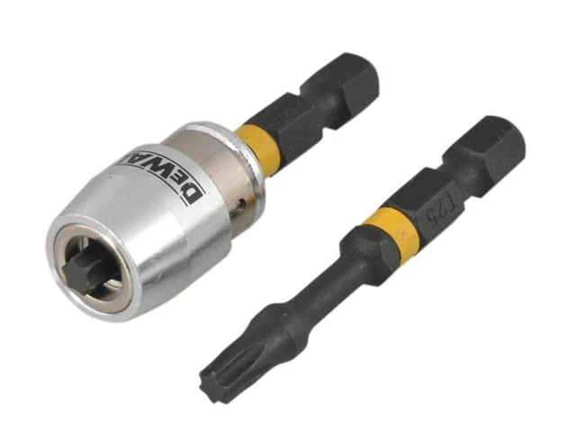 DEWALT POVEIKIO PATARIMAS. T25x50 /2 vnt. + YPATINGA POVEIKIO TORSIJOS MAGNETINĖ RANKENA