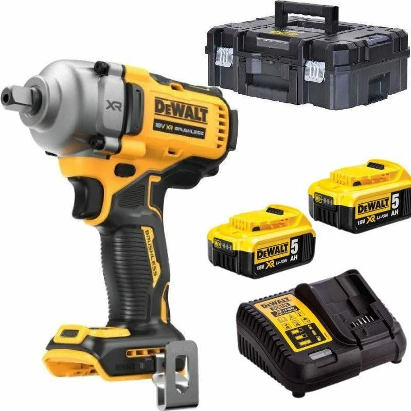 Smūginis veržliasukis DeWalt DCF892P2T-QW; 18 V; 2x5,0 Ah akum.