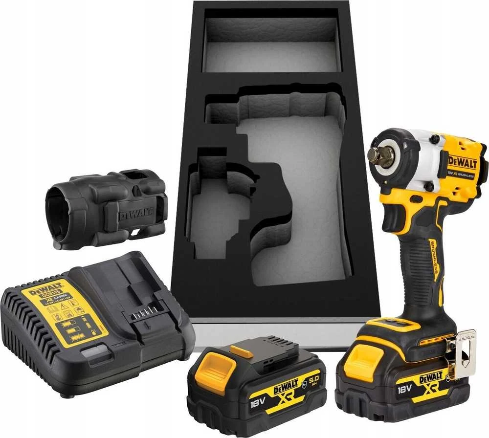 Smūginis veržliasukis DeWalt DCF921P2G-QW; 18 V; 2x5,0 Ah akum.