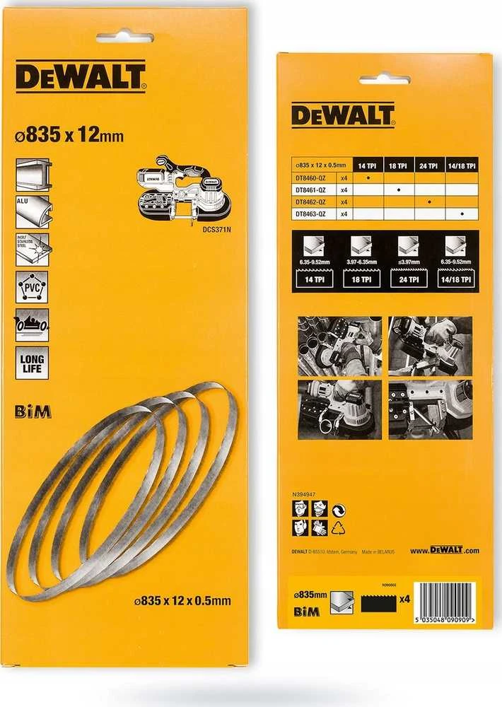 Juostinių staklių pjovimo juosta DeWalt DT8460-QZ; 835x12x0,5 mm; 14 TPI