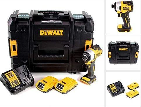Dewalt smūginis suktuvas DCF809D2T 18V 190Nm 2x2.0Ah