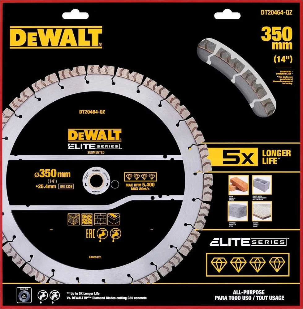 Dewalt DEWALT DIAM.SEG. DISKAS 350 mm ELITE REPL. BENDRA