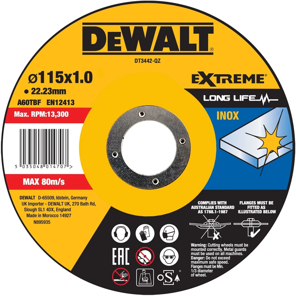 Dewalt DeWalt DT3442-QZ EXTREME tarcza tnąca 115mm