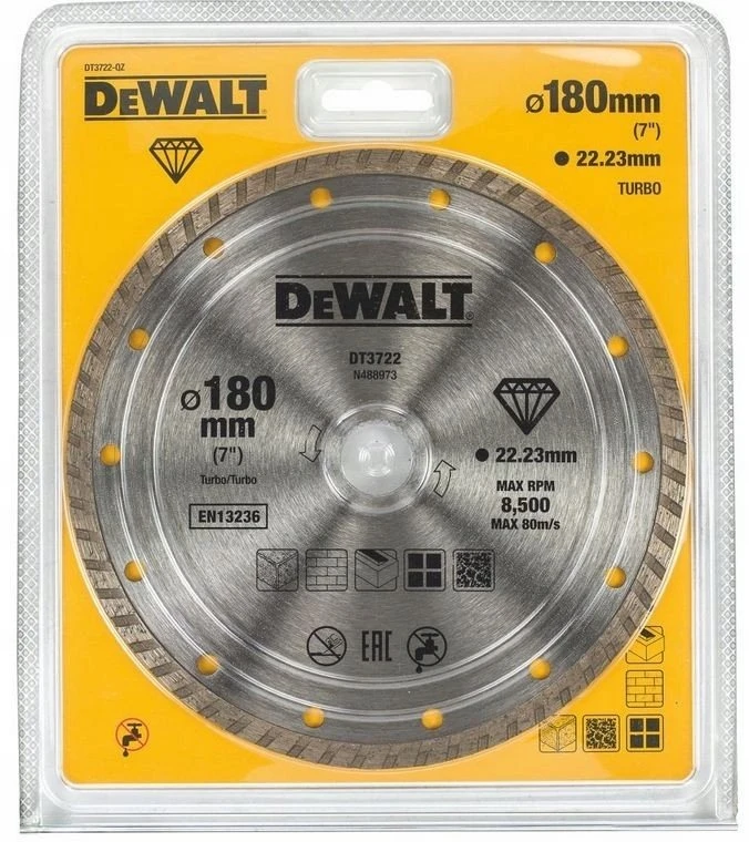Dewalt Diamond Cutting Disc 180mm (DT3722-QZ)