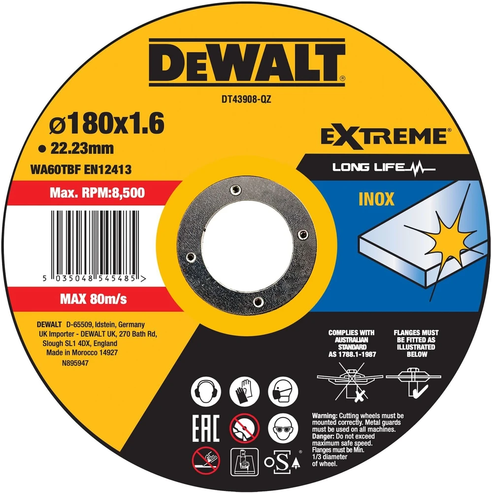 Dewalt DeWalt DT43908-QZ tarcza do cięcia metalu 180mm