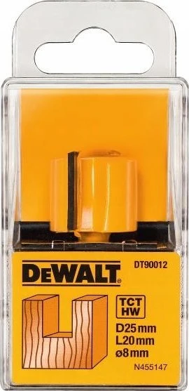 Tiesi pirštinė freza DeWalt DT90012-QZ; 25 mm